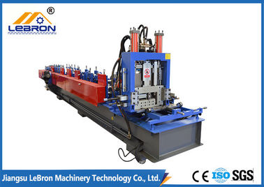 O CNC controla o rolo automático do Purlin de C que forma a máquina 10-15m/min de corte hidráulico